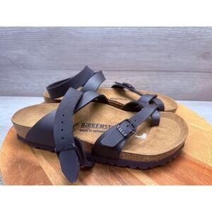 Birkenstock Black Leather Strappy Sandals